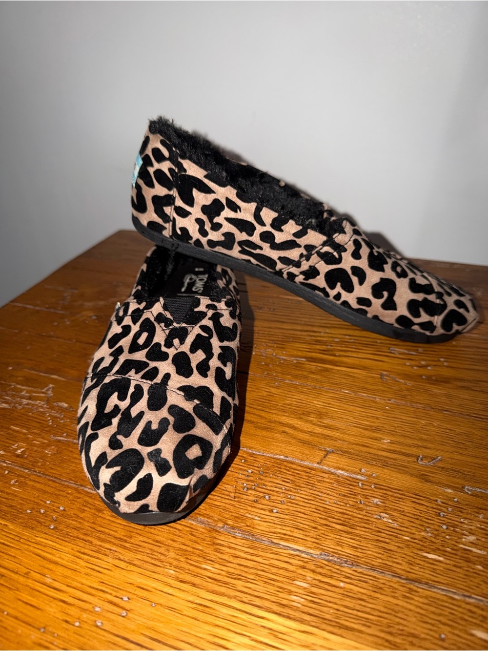 Toms Women's Leopard Espadrilles in Tan and Black